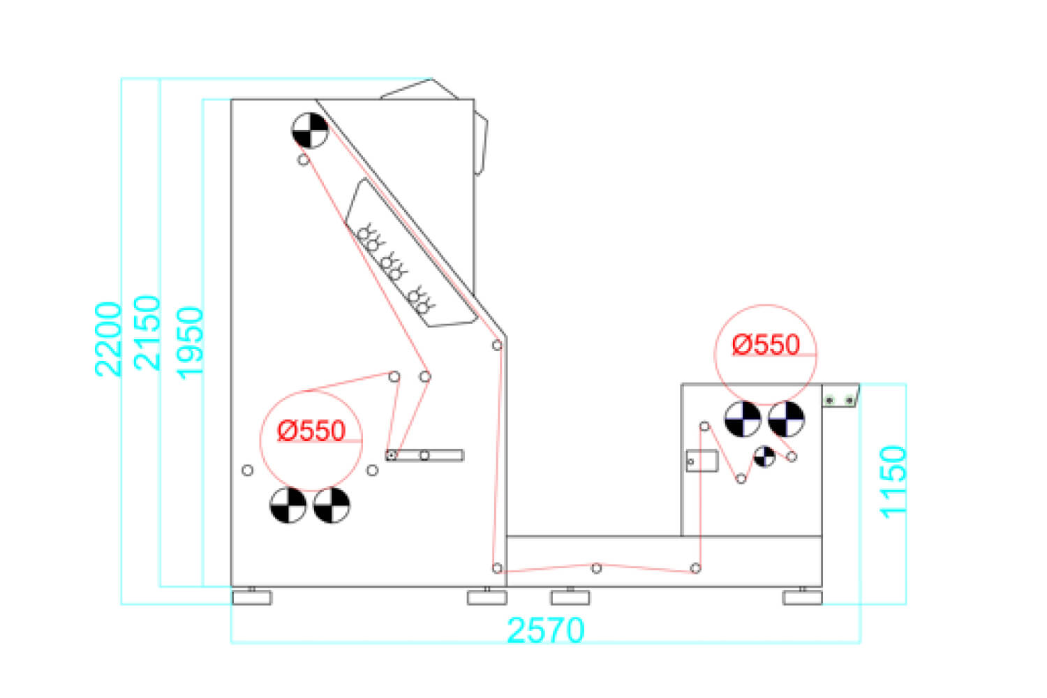 DK3 Ağır Tip Dokuma Kumaş Kontrol Makinesi